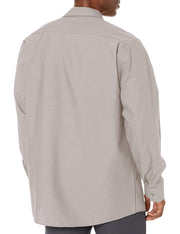 Long Sleeve Industrial Solid Work Shirt Light Grey X-Large - 5 Pack by Red Kap – Light Grey, Pack of 5, Model SP14