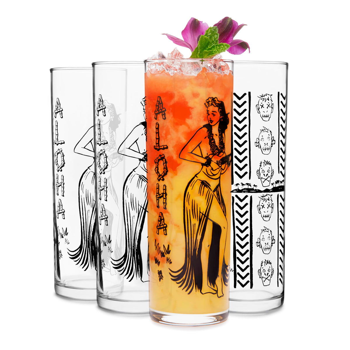 Libbey Tiki Zombie Clear / 13.5 Ounces / Tiki Mixed Drinkware Sets