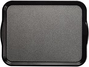 Cambro Versa Camtray® Pebbled Black Fiberglass Nonskid Tray with Handles - 20" L x 15" W