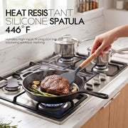 Oannao Silicone Utensil Set, Heat Resistant to 446F, Gray