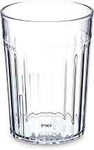 Carlisle FoodService Products Bistro Tumbler Plastic Tumbler for Restaurants, Catering, Kitchens, Plastic, 10.2 Ounces, Clear, (Pack of 72)