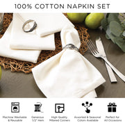 DII Harvest Wheat Jacquard Napkins, 20x20 Inch Cotton, Burnt Orange Pumpkin Vine, Set of 6