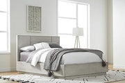 Modus Furniture Solid Wood Panel Bed, Full, Destination - Cotton Grey