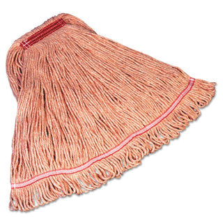 Super Stitch Blend Mop Head Replacement by Rubbermaid Commercial Products – LARGE - 1" Band, blend, Red, Model FGD21306RD00