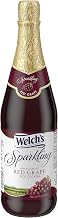 Welch's Sparkling Juice Cocktail, Non-Alcoholic, Red Grape, 25.4 Ounce (Pack of 12)