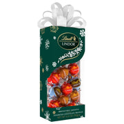 LINDOR Holiday Assorted Chocolate Candy Truffles Gift Box by Lindt – Full Size
