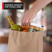 Brown Kraft Paper Bags with Handles Variety Pack (150 Count) by Stock Your Home – Variety Pack, Paper, Brown, Pack of 150, Model 3640