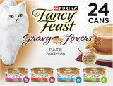 Purina Fancy Feast Gravy Lovers Wet Cat Food Variety Pack, 4.5 lb, 24 Pack