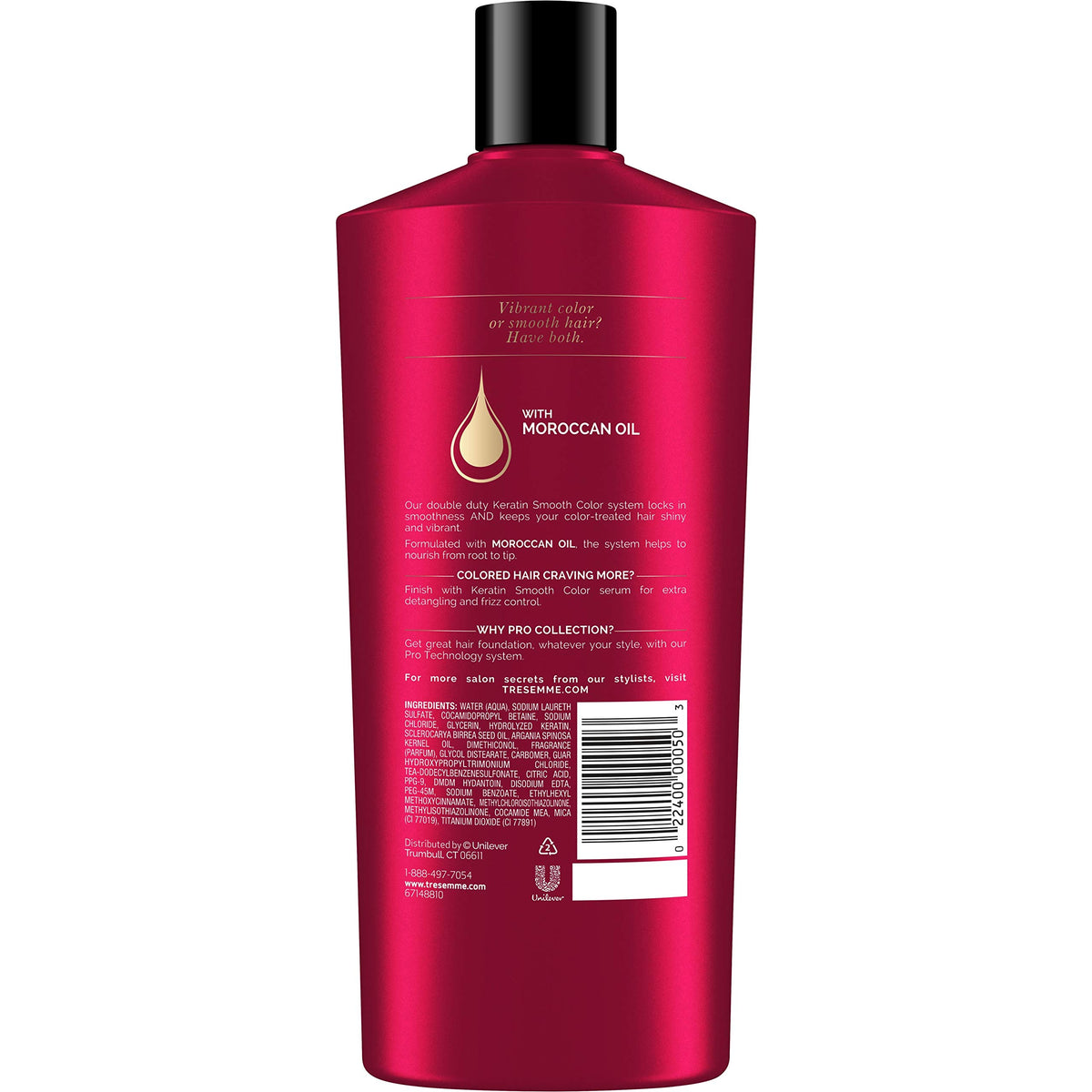 Shampoo Keratin Smooth Color 22 oz by TRESemmé – 22 Fl Oz (Pack of 1)