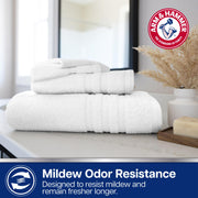 ARM & HAMMER White / Towel Set (Washcloths, Hand Towels, Bath Towels) / 1 Towel Sets