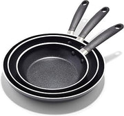 OXO 3-Piece Nonstick Frying Pan Set (8", 10", 12"), PFAS-Free Ceramic Skillets, Dishwasher & Oven Safe, Stay-Cool Silicone Handle
