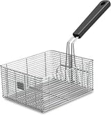 Waring Commercial LFB15 2.5-Pound Deep Fryers Steel Wire Frying Basket, Large, Silver | Heavy-duty stainless steel wire basket provides ample capacity for consistent frying and streamlined service.