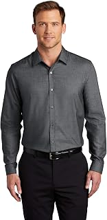 Port Authority Men's Pincheck Easy Care Button-Down Shirt