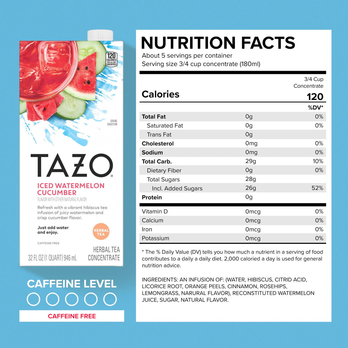 TAZO Chai & Fruit Fusion / 32 Fl Oz (Pack of 3) / 3 Chai