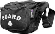 Kemp USA Lifeguard Fanny Pack Waist Bag Guard Logo Water-Resistant Black