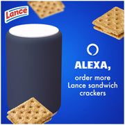Made with Whole Grain Cheddar Cheese Sandwich Crackers by Lance – 1.5 Ounce (Pack of 8), Pack of 8