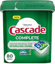 Cascade Complete Dishwasher Detergent Pods, Dish Detergent Soap, Fresh Scent, 80 Count