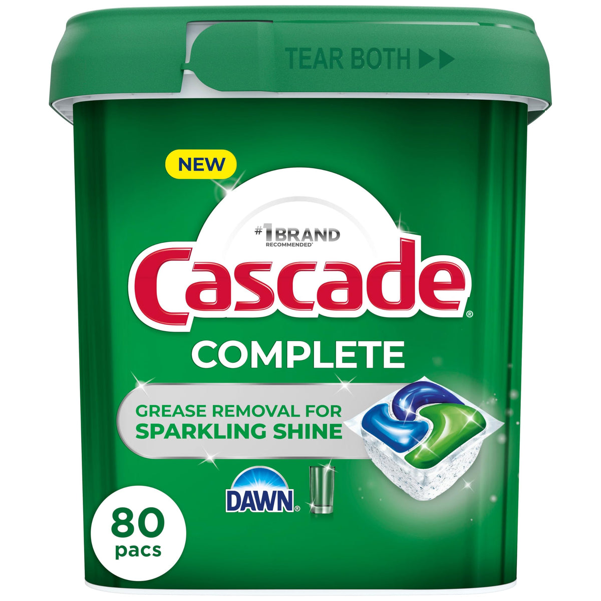 Cascade 80 Count (Pack of 1) / Fresh / 1 Dishwasher Detergent