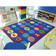 Alpha-Dots Rug by Joy Carpets – 7'8" x 10'9" (Rectangular), Nylon, Multi Color, Model 1801D-01