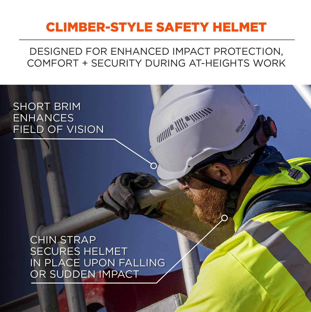 Ergodyne White / OSFM / Safety Helmet - Type 2, Class C Hard Hats
