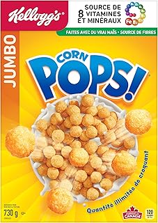 Kellogg's Corn Pops Cereal Jumbo Size 730g/25.8 oz., (Imported from Canada)