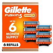 Gillette 6 Count (Pack of 1) / Orange / 1 Cartridges