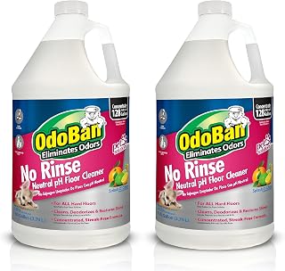 OdoBan Pet Solutions No Rinse Neutral pH Floor Cleaner Concentrate, Made in the USA, 2 Gallons