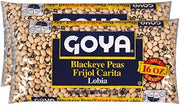 Goya Black Eyed Peas Dry, Pantry Staple, Creamy, Pintos, Pack of 2, 16 oz