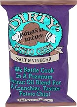 Dirty Potato Chips, Potato Chips Sea Salt Vinegar, 2 Ounce