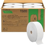 Perform Bath Tissue for Tandem Dispensers, Septic Safe, 2-Ply, White, 3.45" x 1,250 ft, 6 Rolls/Carton