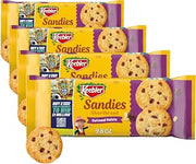Keebler Sandies Shortbread Oatmeal Raisin Cookies, Pantry Pack, 9.8 oz (Pack of 4)