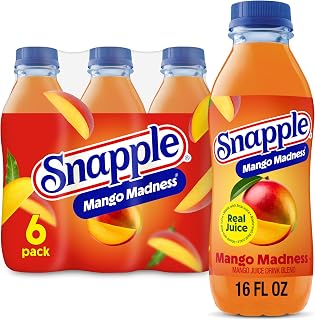 Snapple Mango Madness, 16 fl oz recycled plastic bottle, 6 pack