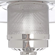 Propane, 41000 BTU, With Table, Silver by AZ Patio Heaters – Steel, Hammered Silver, Model HLDS01-CBT