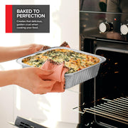 Stock Your Home Assorted 40 Pack w/ Lids / Red / With Lids Disposable Cookware