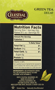 Celestial Seasonings Decaf Green / 40 Count (Pack of 1) / A865 Green