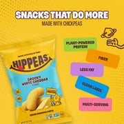 HIPPEAS Groovy White Cheddar / 4 Ounce (Pack of 1) / Basic Puffed Snacks