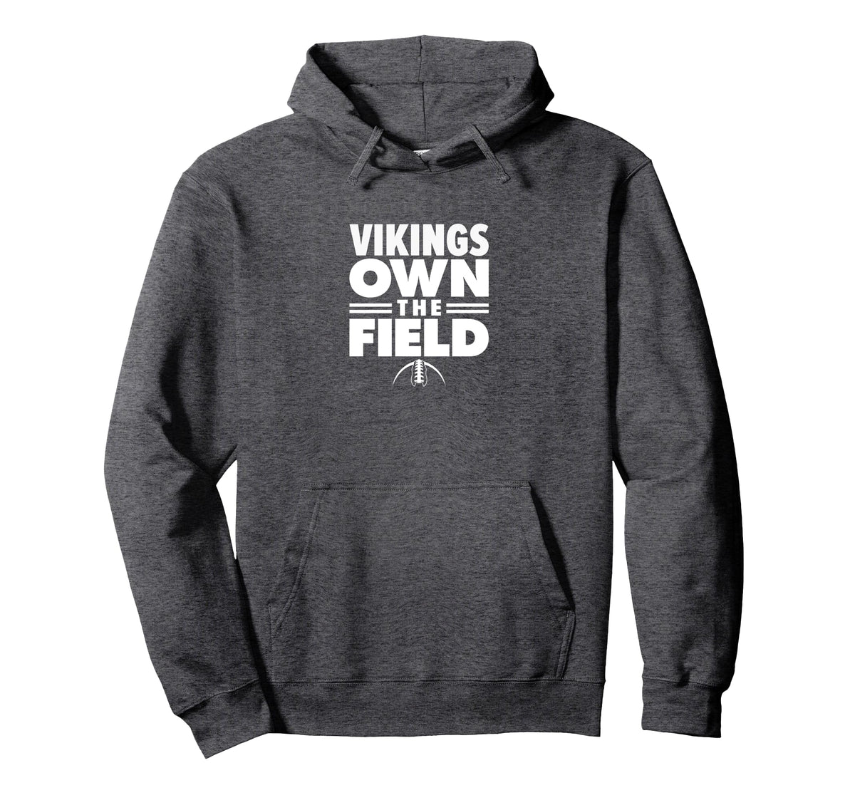 Curtis Vikings Own the Field Pullover Hoodie by Curtis Vikings Official High School Gear – Polyester, Blue, Model YTWJYY378JR
