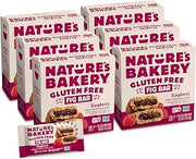 Nature’s Bakery Gluten Free Fig Bars, Raspberry, Real Fruit, Vegan, Non-GMO, Snack bar, 6 boxes with 6 twin packs (36 twin packs)