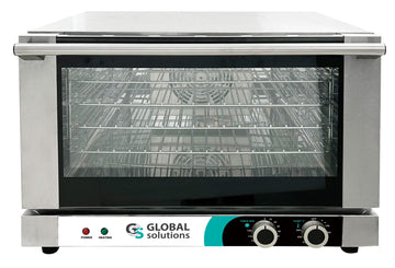 Countertop Convection Oven by Global Solutions – 22.875" x 22.438" x 16", 1.5 cubic_feet, Stainless Steel, Silver, Model GS1741