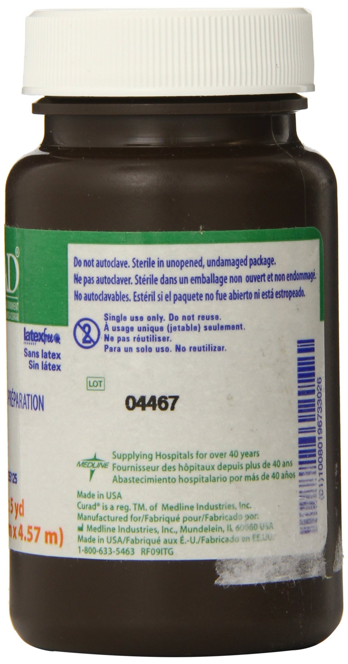 Gauze Packing Stri P Plain Sterile by Medline – 1 Count (Pack of 1), Cotton, Model NON255125H
