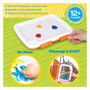 : Fingerpaint (Bilingual) by Crayola – 13 Piece Set, Paper, Blue,Red, Pack of 4, Model 806911