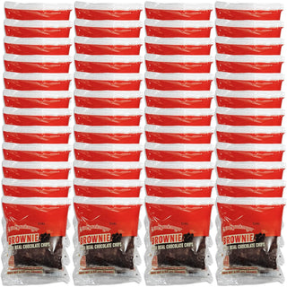Fudgy Brownies with Real Chocolate Chips | Individually Wrapped Bulk Snacks | 3 oz by Otis Spunkmeyer – 3 Ounce (Pack of 48), Pack of 48