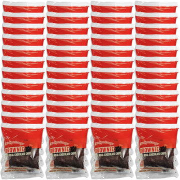 Fudgy Brownies with Real Chocolate Chips | Individually Wrapped Bulk Snacks | 3 oz by Otis Spunkmeyer – 3 Ounce (Pack of 48), Pack of 48
