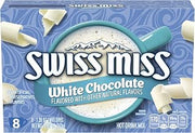 Swiss Miss White Chocolate Flavored Hot Drink Mix, Hot Cocoa Bar Supplies, 1.38 oz., 8-Count Envelopes (12 Boxes)