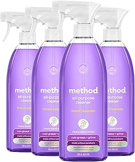 Method All-Purpose Cleaner Spray, French Lavender, 28 fl oz, 4 pack