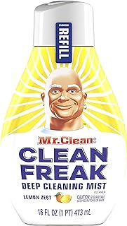 Mr. Clean Clean Freak Deep Cleaning Mist Multi-Surface Spray, Lemon Zest Scent Refill, 1 Count, 16 fl oz