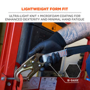Nitrile Coated Work Gloves by Ergodyne – 1 Count (Pack of 1), Polyester, Black, Model 17953