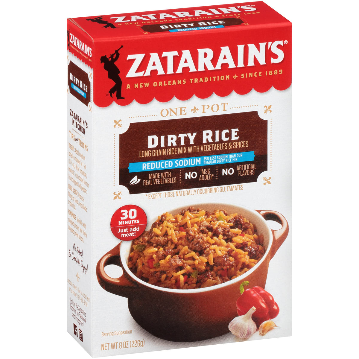 Reduced Sodium Dirty Rice by Zatarain's – 8 Ounce (Pack of 1), Model 0007142909985