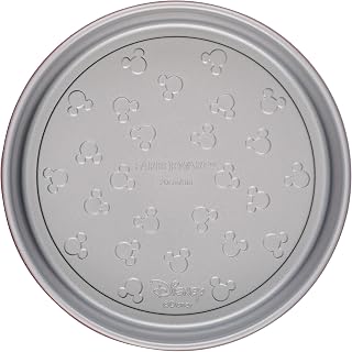 Farberware Disney Bake with Mickey Mouse Nonstick Baking Pan/Cake Pan, 8 Inch Round Non Stick Bakeware Pan - Red and Gray