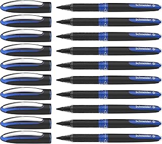 Schneider One Sign Rollerball Pen Indelible, Line Width 1.0 mm, Blue, Pack of 10